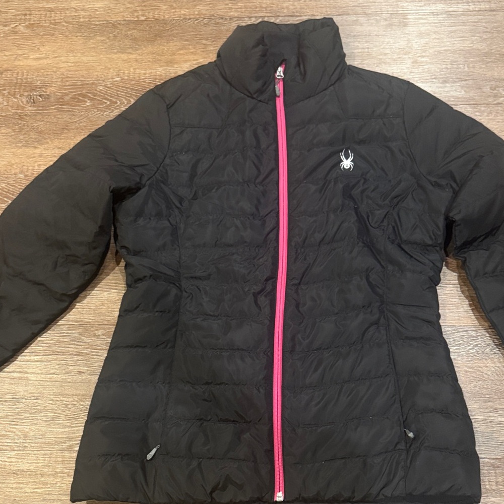 Spyder Black Jacket with Pink Accents